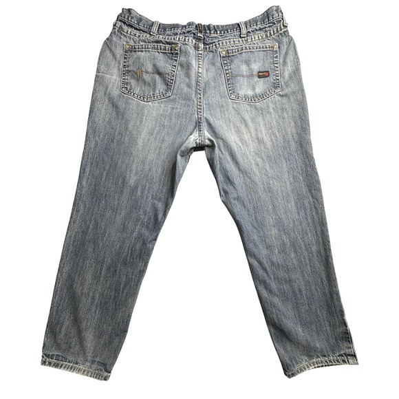 Ariat Work FR M3 Loose Jeans Mens 44x32 Blue Low Rise Boot Cut Flame Resistant - Picture 1 of 16